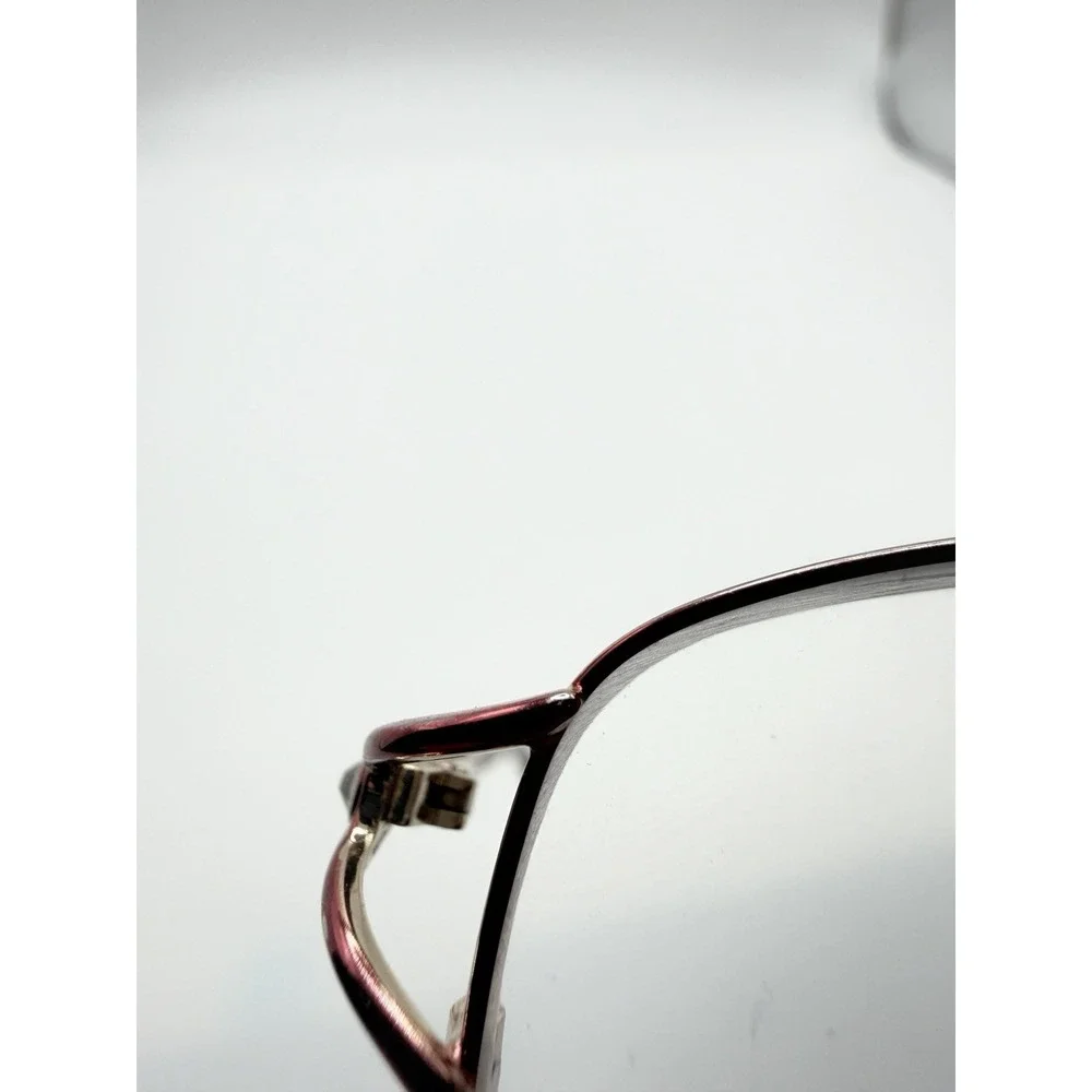 Sophia Loren M190 Red Full Rim Eyeglasses Frames Only 55-17-135 Rhinestone Oval
